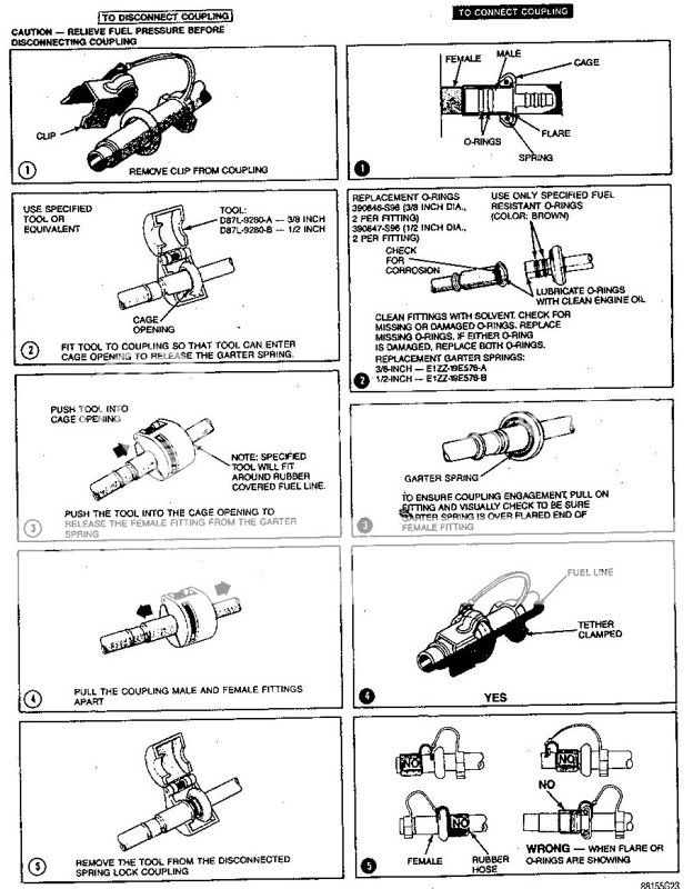 Ford fuel filter fittings #10
