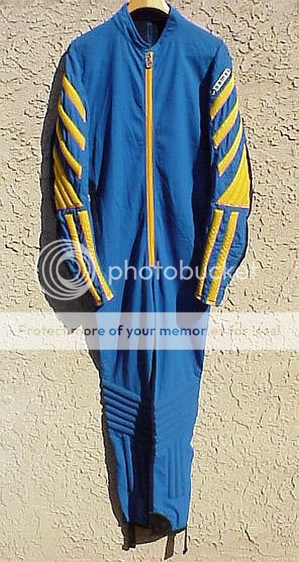 Vtg SAMAS Italy Bobsled Suit Retro Ski Luge Catsuit Speedsuit 