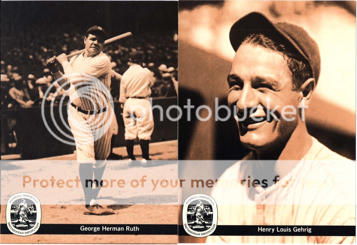 1984 Conlon Set MLB HOF Ruth Gehring Cobb Foxx Johnson