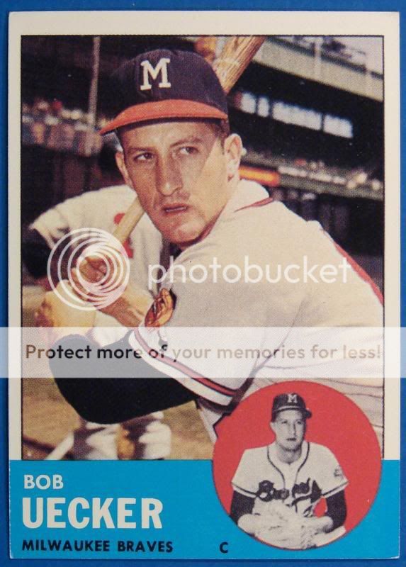 product summary 1963 bob uecker 1st full card reprint get the first 