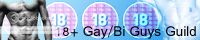 18+  Gay/ Bi Guys Guild banner