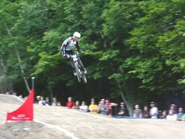 Photo: Cedric Gracia during 4X qualifying.  Click to view larger version
