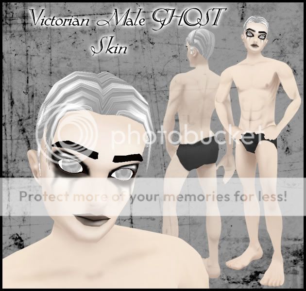 Victorian Male ghostly SKIN