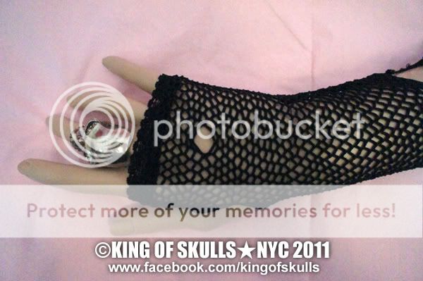 opera/full length fingerless gloves black fishnet w/holes arm warmer 