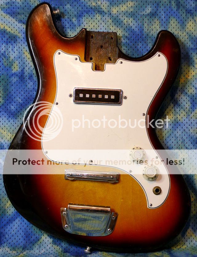 1960s TeleStar Electric Guitar Body with Pickup & Electronics EC 