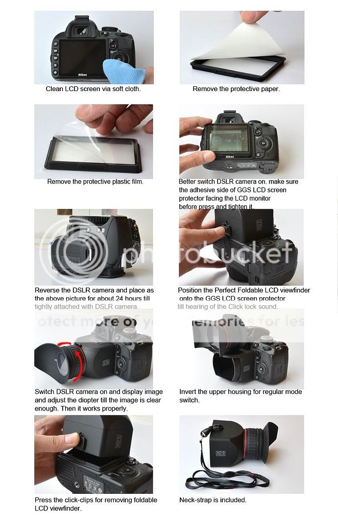 GGS LCD Viewfinder fo Nikon D7000 D90 Canon 7D 5D2 550D  