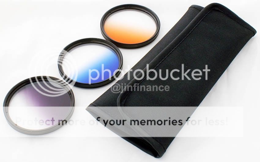 58mm Graduated ND blue orange filter Canon Olympus SONY