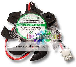 Video Card Replacement Fan 50mm x 10mm For Round Frame  