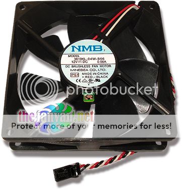 92mm x 25mm 3 5 8 x 1 12v fan with thermal control 0 56a 6 lead length 