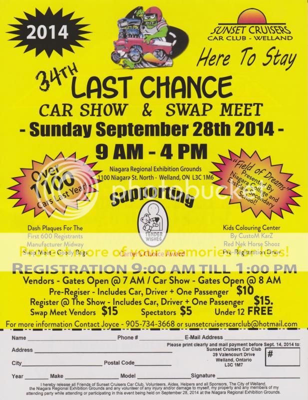 Last Chance Car Show Flyer 2014