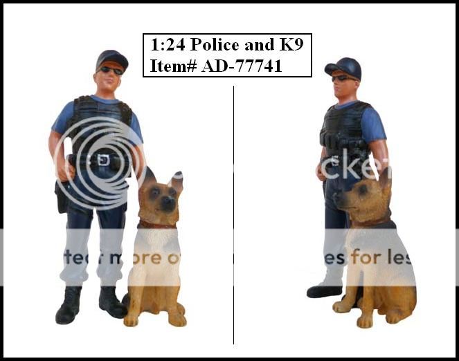 Auction Includes a Set of (2) 118 American Diorama Police Officer 