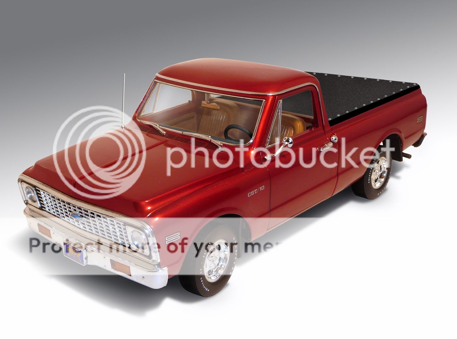 18 Detroit Diecast Custom Cragar HY61 Burgundy Red 1972 Chevrolet C