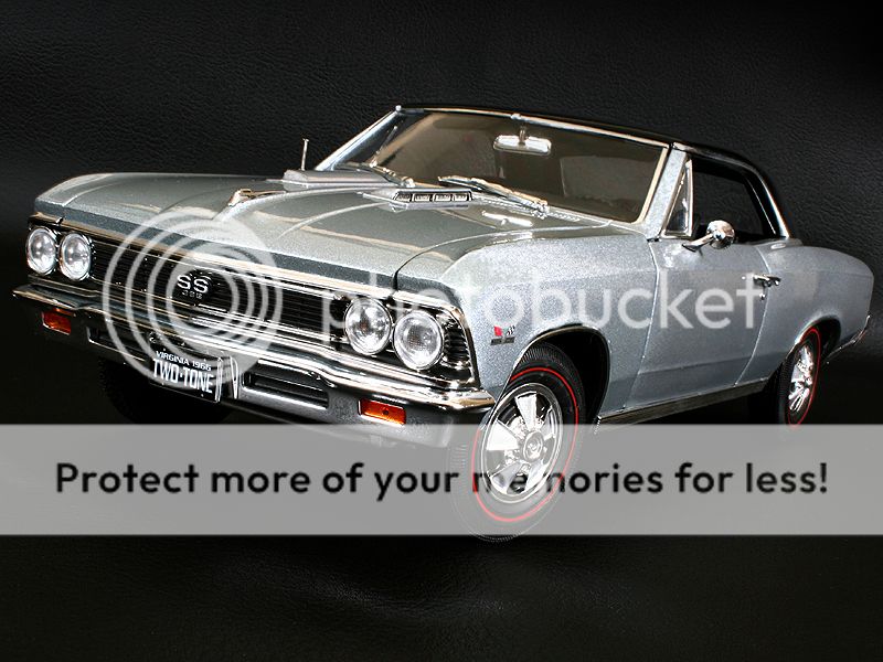   AutoWorld Authentic 1966 Chevrolet Chevelle SS396 Chateau Slate  