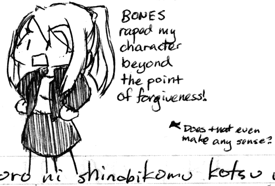 That's the lyrics to Love Reference Book that she's standing on...