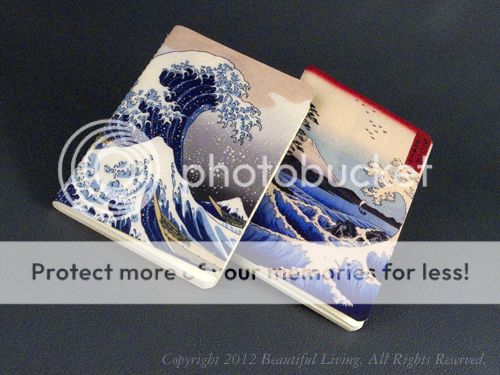 Piccadilly 2 Pack Pocket Memos Ruled Hokusai Hiroshige Art Notebook 3 